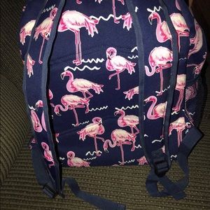 Medium size flamingo backpack.